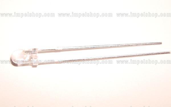 DIODA LED 0,4W 3MM (zasilanie 3,00 do 3,50 V) - BIAŁA SUPERJASNA
