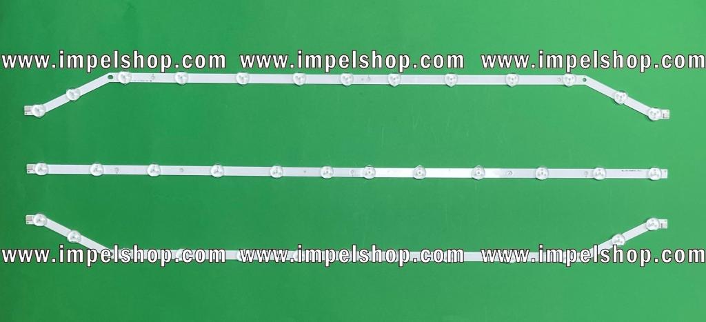 Zestaw listew LED do naprawy podświetlenia telewizora SAMSUNG 40" zestaw , D3GE-400SMA-R2 13LED , BN96-28766A X 2 sztuki + D3GE-400SMB-R2 12LED X , BN96-28767A X 1 sztukA