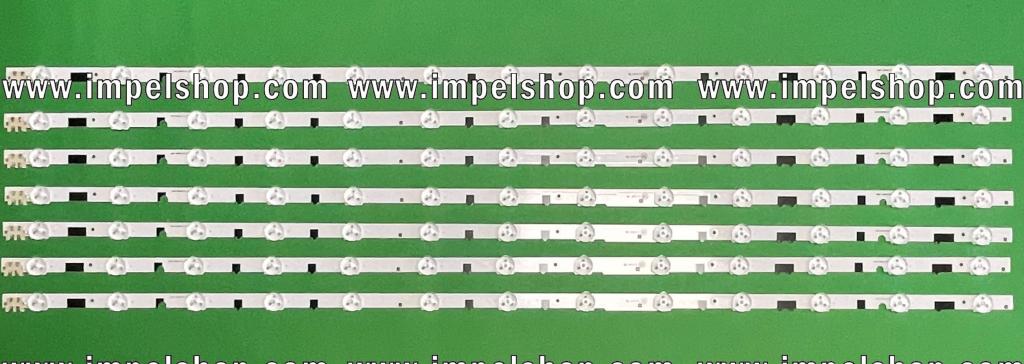 Zestaw listew LED do naprawy podświetlenia telewizora SAMSUNG 40" zestaw 7szt X D2GE-400SCA-R3 + D2GE-400SCB-R3 13LED , BN96-25304A + BN96-25305A , BN96-25520A + BN96-25521A , 2013SVS40F