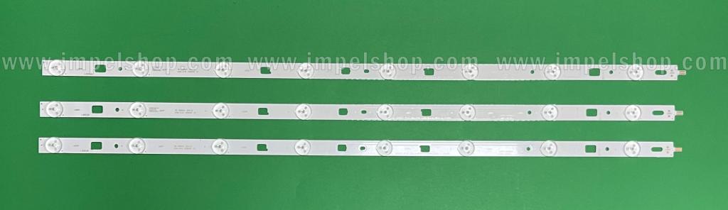 Zestaw listew LED do naprawy podświetlenia telewizora SONY 32" zestaw 32" 3szt , 2szt X DIRECT_FIJI_32V_A_3228_8LEDs_REV1.2 , 8LED , 615MM & 1szt X DIRECT_FIJI_32V_B_3228_8LEDs_REV1.2 LM41-00091K , 8LED , 615MM