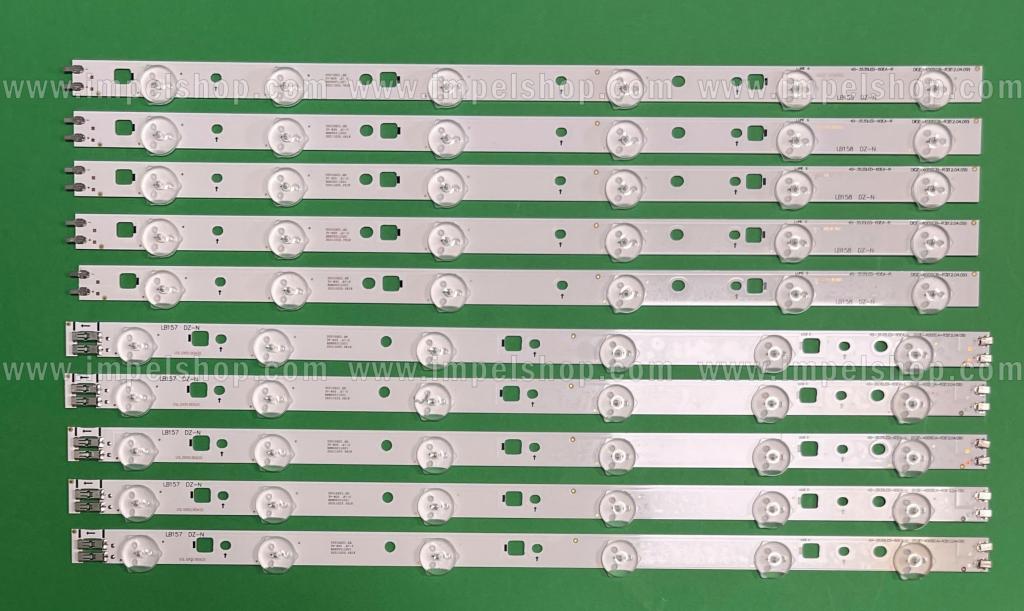 Zestaw listew LED do naprawy podświetlenia telewizora SAMSUNG 40" zestaw D1GE-400SCA-R3 , 40-3535LED-60EA-L , 2012SVS40 3228 LEFT06 6LED , BN41-01824A X 5szt & D1GE-400CB-R3 , 40-3535LED-60EA-R 6LED , 2012SVS40 3228 RIGHT06 BN41-01825A X 5szt , BN96-24090A