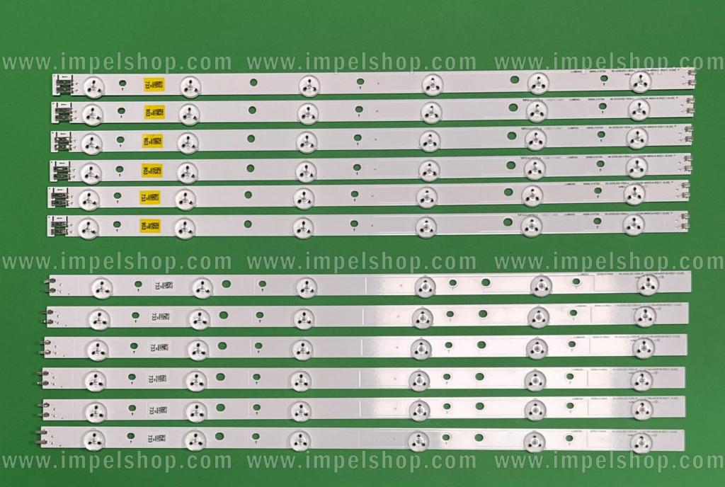 Zestaw listew LED do naprawy podświetlenia telewizora SAMSUNG 46" zestaw 12szt , D1GE-460SCA-R2 , BN96-21479A X 6szt & D1GE-460SCB-R2 , BN96-21480A X 6szt , BN96-24110A BN96-24111A