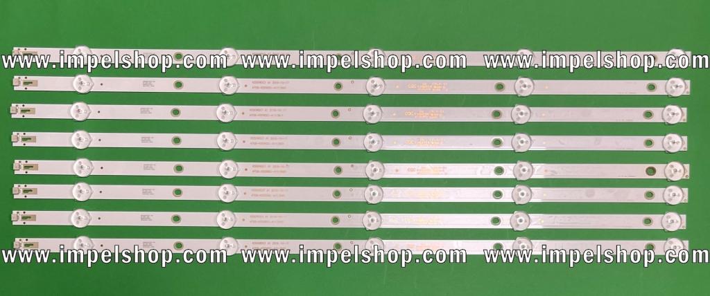 Zestaw listew LED do naprawy podświetlenia telewizora HAIER / MANTA / AUO 55" zestaw 8 szt X 4708-K55WDC-A1113N01-K550WDC1 A1 , 5LED , 6V , 545MM