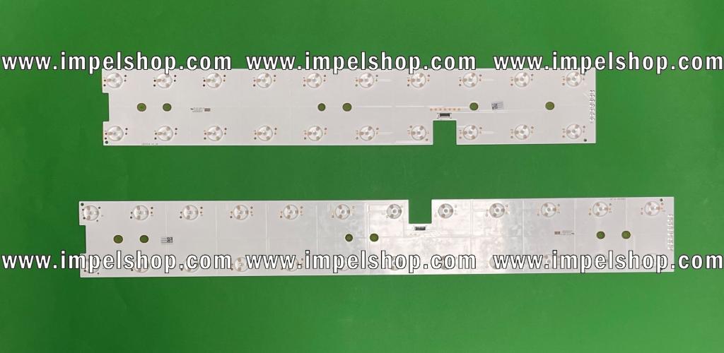 Zestaw listew LED do naprawy podświetlenia telewizora TCL / TOSHIBA / THOMSON 55" zestaw 2szt , 1szt X LB55134 V0_06 , 24LED & 1szt X LB55134 V1_06 , 20LED ,