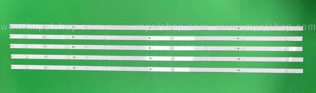 Zestaw listew LED do naprawy podświetlenia telewizora HISENSE 55" zestaw 5szt X LB55143 CRH-BK55S1U813030T0508820-REV1.0 , E469119 , 8LED , 1040MM , 3V ,