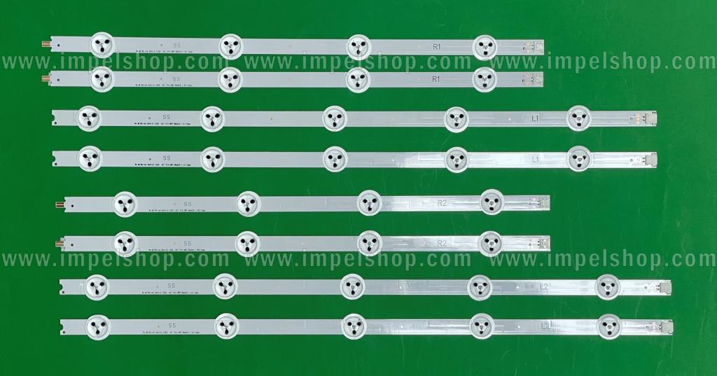 Zestaw listew LED do naprawy podświetlenia telewizora LG / PHILIPS 42" zestaw 8 sztuk , 6916L-1455A X2szt & 6916L-1456A X2szt & 6916L-1457A X2szt & 6916L-1458A X 2szt , 42 "V14 DRT Rev0.0 1 L1-Type/42" V14 DRT Rev0.0 1 R1-Type 42 "V14 DRT Rev0.0 1 L2-Type/42" V14 DRT Rev0.0 1 R2-Type 42 "V14 DRT Rev0.4 2 L1-TYPE/42" V14 DRT Rev0.4 2 R1-TYPE 42 "V14 DRT Rev0.4 2 L2-TYPE/ 42" V14 DRT Rev0.4 2 R2-TYPE