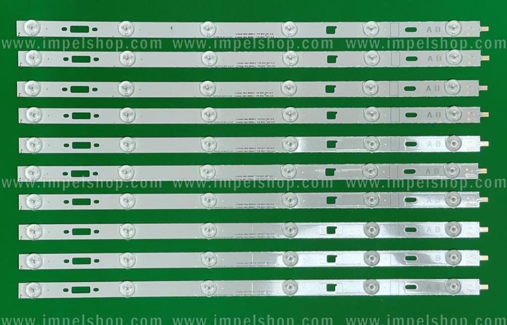 Zestaw listew LED do naprawy podświetlenia telewizora SONY 46" zestaw 10szt , 5szt X LG INNOTEK 46INCH NDSOEM A TYPE REV0.1 2013.04.19 , 6LED , 448MM , 3V & 5szt X LG INNOTEK 46INCH NDSOEM B TYPE REV0.1 2013.04.19 , 6LED , 448MM , 3V