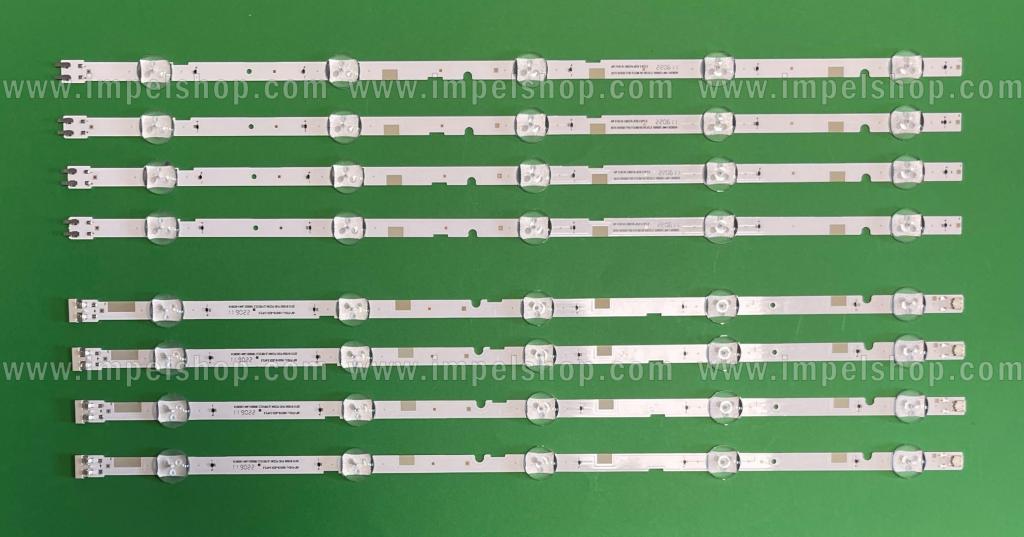 Zestaw listew LED do naprawy podświetlenia telewizora SAMSUNG 49" zestaw 8szt , 4szt X S_5J52_50_FCOM_5_LEFT V5DN-500SMA LM41-00121W_LM41-00146A 5LED & 4szt X S_5J52_50_FCOM_5_RIGHT V5DN-500SMB LM41-00121V_LM41-00145A 5LED , LM41-00470A & LM41-00471A , 2015SVS50 FHD FCOM L5 REV2.2 180925 & 2015SVS50 FHD FCOM R5 REV2.2 180925 , BN96-37774A & BN96-37775A