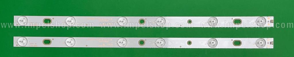 Zestaw listew LED do naprawy podświetlenia telewizora TCL 23" zestaw 2szt X OD236D06-ZC21AG-08 2017-02-08 6S1P / 303TT036039 , 6LED ,