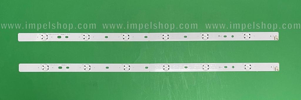 Zestaw listew LED do naprawy podświetlenia telewizora TOSHIBA 32" zestaw 2 szt X SVT320AN0 SVT320ANO_AL_RO1_6LED_150727 ,