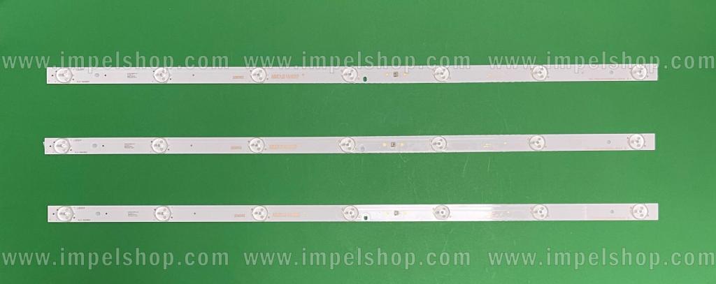 Zestaw listew LED do naprawy podświetlenia telewizora BLAUPUNKT / SHARP 32" zestaw 3szt X CRH-P32CA3535T030751U-REV1.0 , 7LED , 620MM , 3V