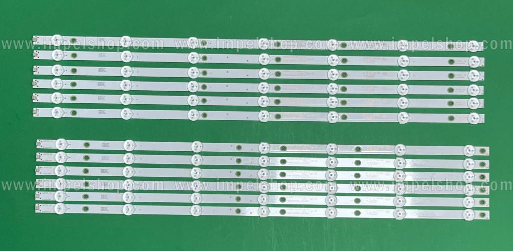 Zestaw listew LED do naprawy podświetlenia telewizora PHILIPS 55" zestaw 12 szt , 6szt X 4708-K550WD-A4213K21 & 6szt X 4708-K550WD-A4213K31