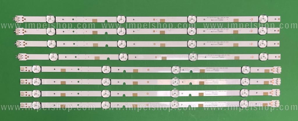 Zestaw listew LED do naprawy podświetlenia telewizora SAMSUNG 48" zestaw 2015SVS48-FHD FCOM L4 REV2.2 160925 LM41-00469A 4LED X 4szt & 2015 SVS48-FHD FCOM R4 REV2.2 160925 LM41-00469A 4LED X 4szt , V5DN-480SMA-R3 / R4 & V5DN-480SMB-R3 / R4 , LM41-00360A & LM41-00359A , BN96-37296A & BN96-37297A