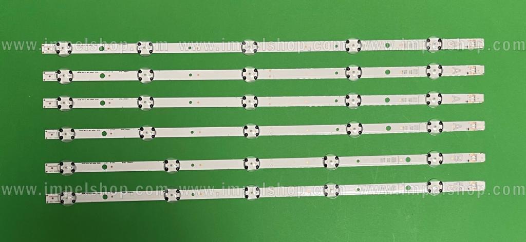 Zestaw listew LED do naprawy podświetlenia telewizora VESTEL 48" zestaw 6szt , 4szt X 480DRT VNB A-TYPE REV05 , 5LED , 3V , 447MM & 2szt 480DRT VNB B-TYPE REV05 , 5LED , 3V , 447MM