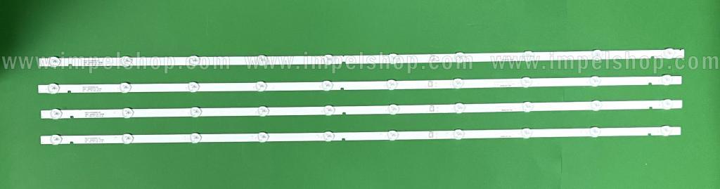 Zestaw listew LED do naprawy podświetlenia telewizora TOSHIBA / LG 49" zestaw 4szt X JL.D490A1330-001CS-M / BS-CM , 10LED , 943MM