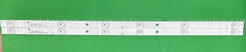 Zestaw listew LED do naprawy podświetlenia telewizora HISENSE 32" zestaw 2szt X CRH-BK32H733030T020681G-REV1.8 , 6LED , 3V , 545MM