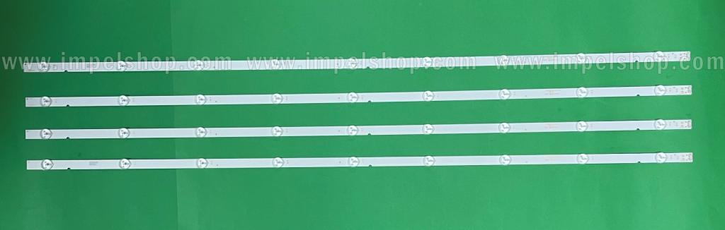 Zestaw listew LED do naprawy podświetlenia telewizora LG 49" zestaw 4szt X JL.D49091330-001FS-M , AGM76330303 , 9LED , 3V , 964MM ,