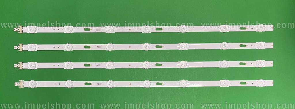 Zestaw listew LED do naprawy podświetlenia telewizora SAMSUNG 32" zestaw 4szt X V5DF-320DC1-R2 , BN96-34782A , LM41-00117P , S_55J63_32_FL_7 , 7LED , 627MM