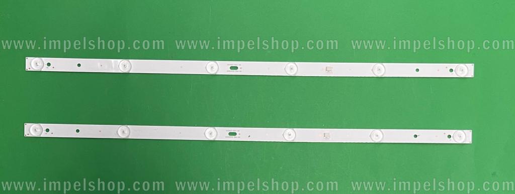 Zestaw listew LED do naprawy podświetlenia telewizora HAIER 32" zestaw 2szt X DS32M63-DS01-V01 202006-DS32M6300-01 N1-R1-L(08B1-30)171015D M00600939 DSBJ-WG 32D3503V2W6C1B56217M , 6LED , 3V, 560MM