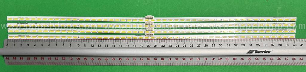 Zestaw listew LED do naprawy podświetlenia telewizora PHILIPS 65" zestaw 4szt X TPUE-650SM0-R4 , 48LED , 401MM , 6V , PHILIPS PART NUMBER : 996599000585 ,