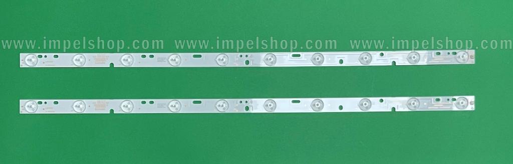 Zestaw listew LED do naprawy podświetlenia telewizora SANYO 32" zestaw 2szt X KJ315D10-ZC14F-03 303KJ315034 D227PGHBYZF6A E348423 , 10LED , 3V , 571MM