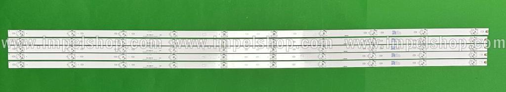 Zestaw listew LED do naprawy podświetlenia telewizora HISENSE 55" zestaw 5szt X CRH-BK55S1U51S3030T05107BE-REV1.3 I , 10LED , 3V , 1056MM