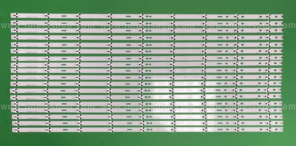 Zestaw listew LED do naprawy podświetlenia telewizora SONY 65" zestaw 18szt X SVA650A09_SVA650A30_Rev04_9LED_150519 , 9LED , 710MM , 3V ,