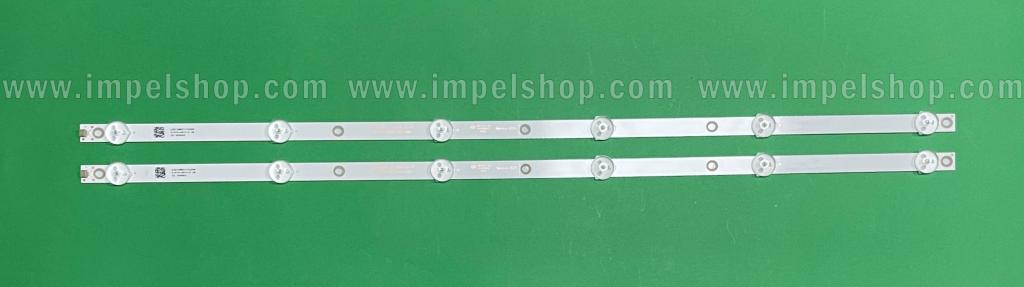 Zestaw listew LED do naprawy podświetlenia telewizora PHILIPS 32" zestaw 2szt X SVK320AL1_WICOP_6LED_K320WDC1 A2 , SVK320AI1 , 6LED , 6V , 585MM
