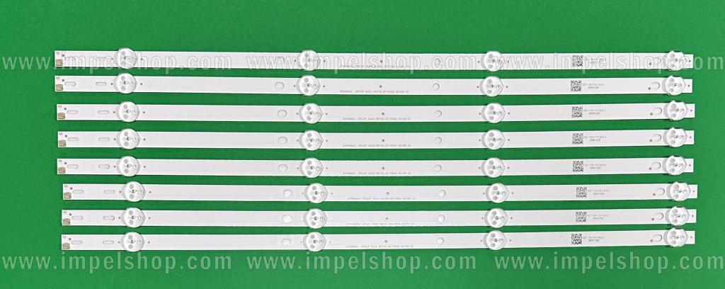 Zestaw listew LED do naprawy podświetlenia telewizora PHILIPS 50" zestaw 8szt X SVK500AL1_WICOP_4LED_REV03_20170430 4LED , 485MM , 3V