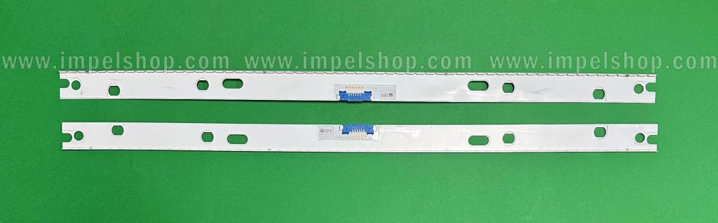 Zestaw listew LED do naprawy podświetlenia telewizora SAMSUNG 49" zestaw 2szt x BN96-45956A BN61-15537A Y18_NU/NU8.5_STS490A86_7020F UCD_60LEDs_REV1.1_180509_0.6T_4.07mm , 60LED , 530mm , oryginał SAMSUNG ,