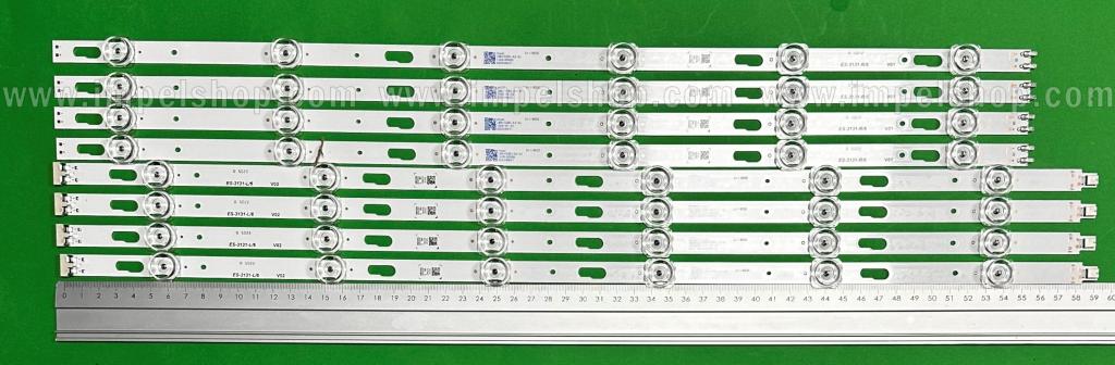 Zestaw listew LED do naprawy podświetlenia telewizora SAMSUNG 58" zestaw 8szt , 4szt x V0T7-580SMA-R0 BN96-50458A & 4szt x V0T7-580SMB-R0 BN96-50459A ,