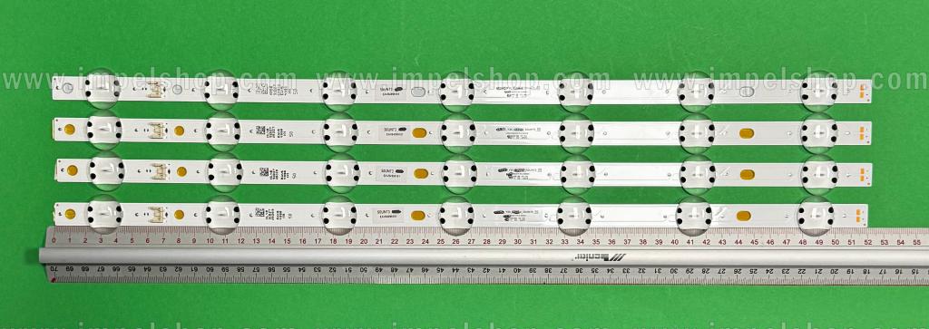 Zestaw listew LED do naprawy podświetlenia telewizora LG 50" zestaw 4szt X LEDAZ_Y20_50UN73_H LEDAZ 50UN73 R1.0 , 7LED, 502MM , 6V ,