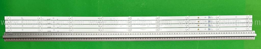 Zestaw listew LED do naprawy podświetlenia telewizora MANTA 50" zestaw 4 szt X DLED50DCZN 4x9 , 9LED, 992MM , 3V ,