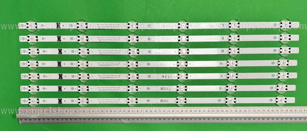 Zestaw listew LED do naprawy podświetlenia telewizora LG 55" zestaw 7szt X SSC_Y21 SLIM TRIDENT_55UP80_BOE_A_S EAV65018401 EAV65010301 EAV65041601 EAJ6579970601 , 6LED , 611MM , 3V ,