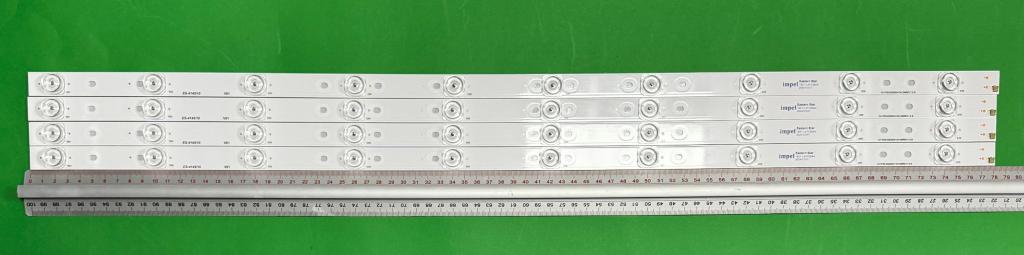 Zestaw listew LED do naprawy podświetlenia telewizora SHARP / BLAUPUNKT 40" zestaw 4szt X CRH-P39.535350410412M REV1.0 B , 10LED , 780MM , 3V ,