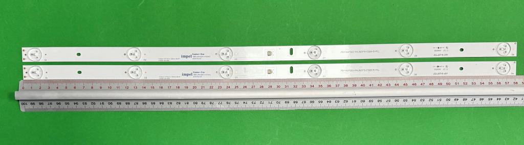 Zestaw listew LED do naprawy podświetlenia telewizora HISENSE 32" zestaw 2 szt X 75YYN07003-PHLB23F5-E329-5-PIL , 6LED , 582MM ,