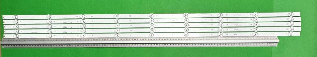 Zestaw listew LED do naprawy podświetlenia telewizora HISENSE 55" zestaw 5szt X JL.D55091330-315CS-M_V01 315AS , 9LED , 1081MM , 3V ,