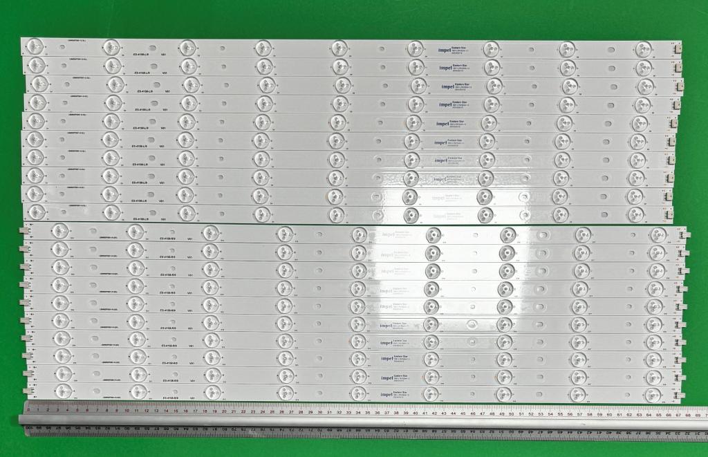 Zestaw listew LED do naprawy podświetlenia telewizora PHILIPS 65" zestaw 20szt , 10szt X LBM650P0901-Q-3(L) & 10szt X LBM650P0901-R-3(R) , LBM650P0901 Q 3 L LBM650P0901 R 3 R ,