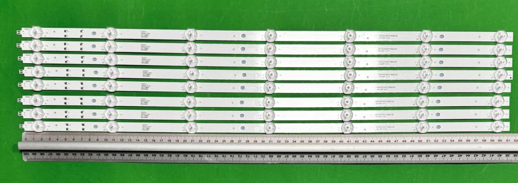 Zestaw listew LED do naprawy podświetlenia telewizora SHARP 65" zestaw 8szt X LED65D07-ZC62AG-02D 7S1P 30365007043D , 7LED , 622MM , 3V ,
