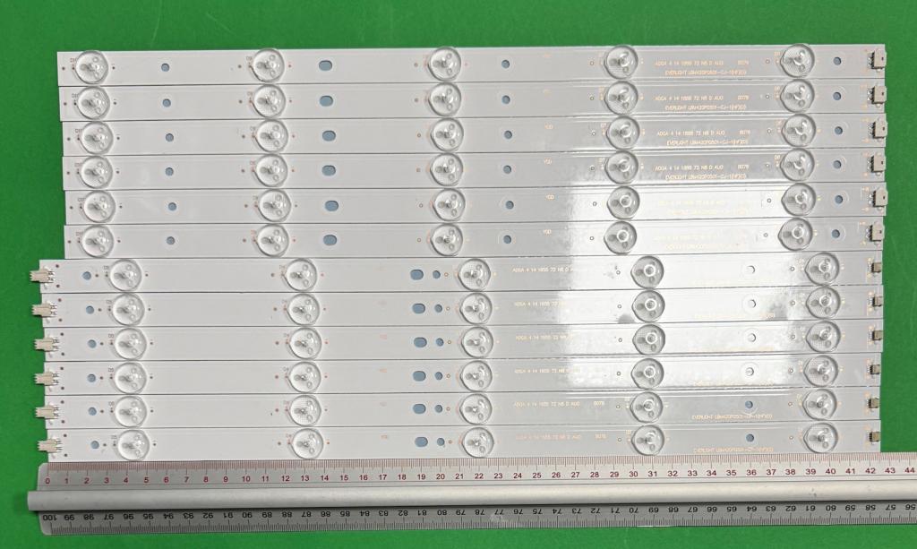 Zestaw listew LED do naprawy podświetlenia telewizora SHARP 42" zestaw 12szt , 6szt X EVERLIGHT LBM420P0501-CJ-1(HF)(0) , 5LED , 414MM , 3V & 6szt X EVERLIGHT LBM420P0501-CP-1(HF)(0) , 5LED , 426MM , 3V ,