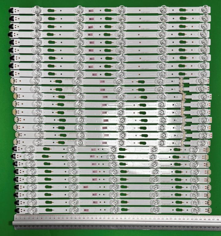 Zestaw listew LED do naprawy podświetlenia telewizora SAMSUNG 70" zestaw 27szt , 9szt X S_KU6K_70_FL30_L5_REV1.1_160412_LM41-00331A & 9szt X S_KU6K_70_FL30_M5_REV1.1_160412_LM41-00331A & 9szt X S_KU6K_70_FL30_R5_REV1.1_160412_LM41-00331A , BN96-40275A BN96-40276A BN96-40277A ,