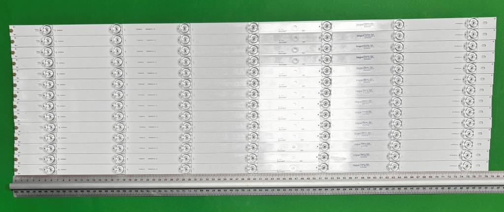 Zestaw listew LED do naprawy podświetlenia telewizora SHARP 70" zestaw 14szt X 4T-C70BFMA 3P70P5022-A0 RF-BS700009SF30-0701 0370O5016 T130/05L/S4 1E8090854123 4T-C70AHGA 4T-C70BFMA 4T-70N4A 4T-C70AHNA 4T-C70AHZA 4T-C70AHMA , 7LED , 3V , 787MM ,