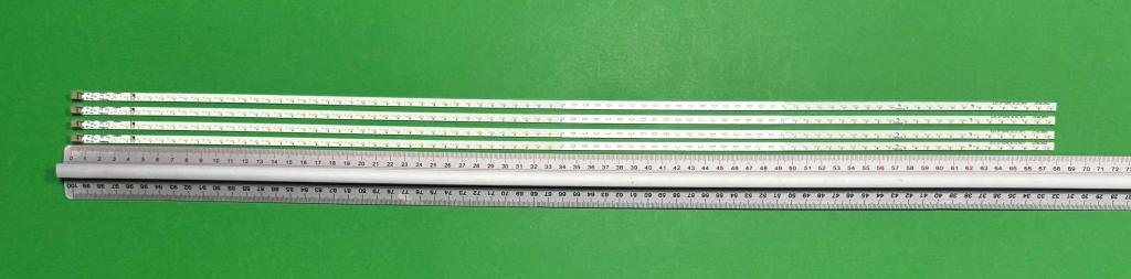 Zestaw listew LED do naprawy podświetlenia telewizora SHARP 60" zestaw 4szt x RUNTK4830TPZZ SLED_2011SSP60_80_GD_REV0 GM0136TPZZ , 80LED , 677MM , 3V ,