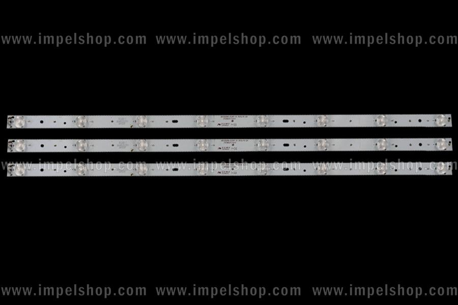 Zestaw listew LED do naprawy podświetlenia telewizora VIVEKS 32" zestaw 3szt X MX315D08-ZC14F-01 2013-10-08 303MX315031 MX32D08-ZC14F-02 2014-05-30 303MX315035 ,