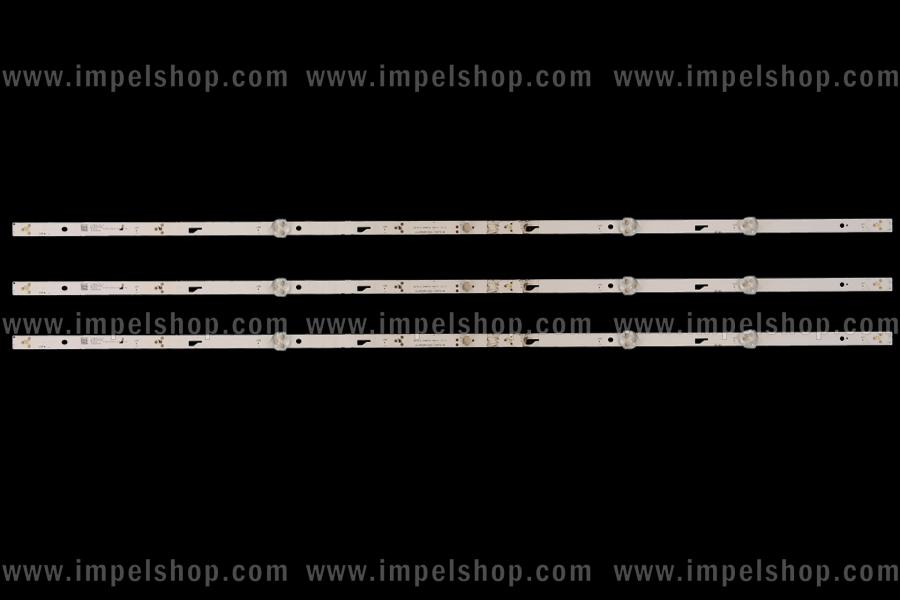 Zestaw listew LED do naprawy podświetlenia telewizora TOSHIBA 43" zestaw 3szt X JL.D43081330-140FS-M ,