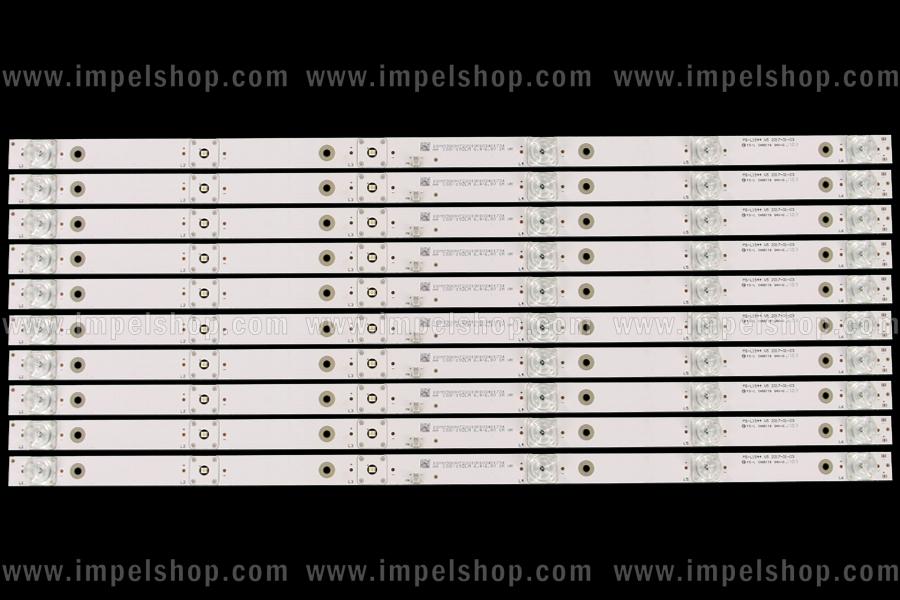 Zestaw listew LED do naprawy podświetlenia telewizora SUNNY 55" zestaw 10szt X MS-L1544 V5 2017-01-03 ,