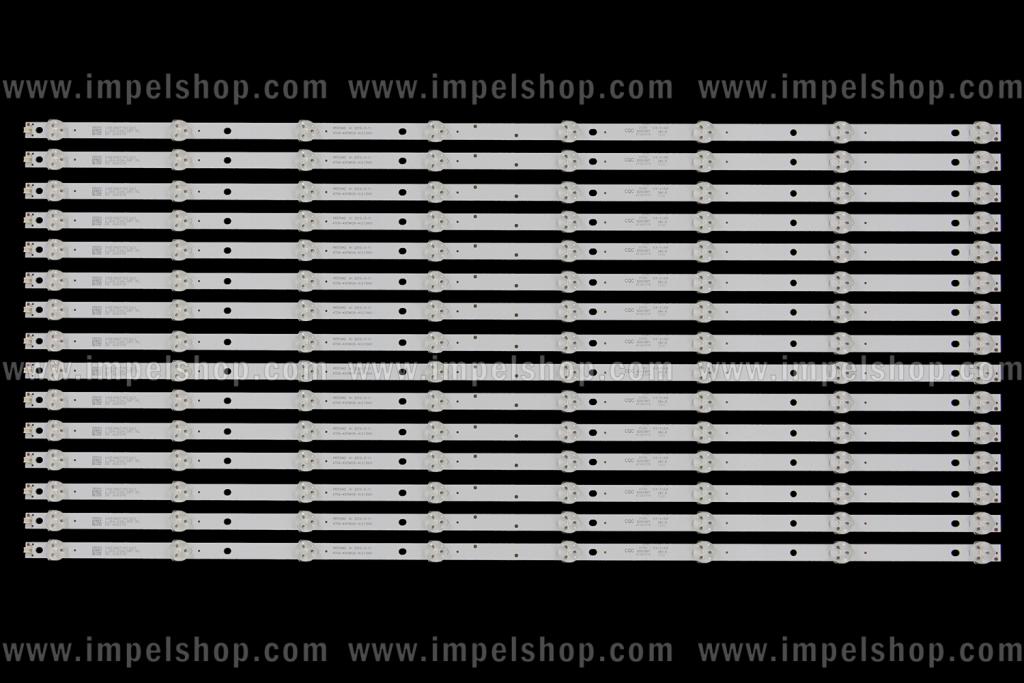 Zestaw listew LED do naprawy podświetlenia telewizora PHILIPS 65" zestaw 12szt x K650WD A2 2015-12-14 4708-K65WD8-A2213K01? 4708-K65WDR-A1213K01, 4708-K65WD7-A1117N01, 4708-K65WD7-A1113N01, K650WD7188041, 4708-K65WD8-A1213K01