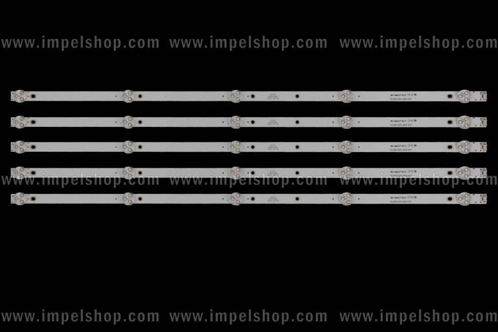 Zestaw listew LED do naprawy podświetlenia telewizora HAIER 32" zestaw 2szt x CL520-32C-2X5-V01 03833 L88V32B4 2019/10/30