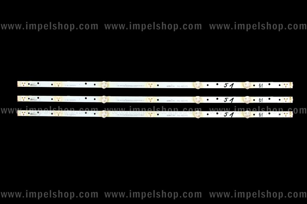 Zestaw listew LED do naprawy podświetlenia telewizora ORIOH 32" zestaw 3szt x IST INSTANT 3.08.320307C PHL-B23-F5-1063EA03J301087