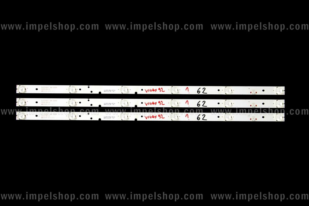 Zestaw listew LED do naprawy podświetlenia telewizora VIVAX 32" zestaw 3szt x DLED32KJ 3X6 0009 2015-09-11 C55/M04/VF16 2015.10.29